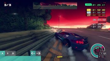 [1:28.86/Outdated] HPE Katana - Sunset Sea Circuit F - Former WR | Inertial Drift