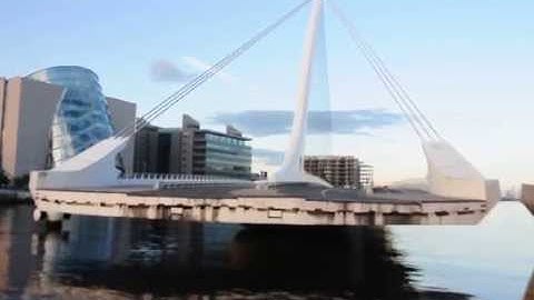 Samuel Beckett Bridge opening. #Dublin June 2014