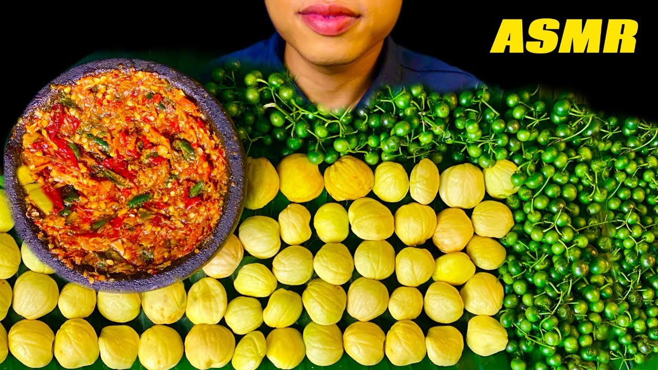 WARNING! The SMELLIEST FOOD Ever? Eating JENGKOL with SPICY SAMBAL ASMR MUKBANG!