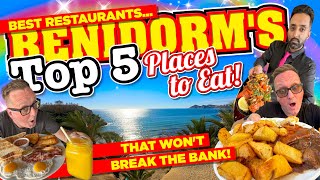 The Top 5 RESTAURANTS and places to Eat in BENIDORM that won