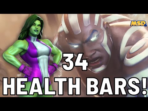 She-Hulk takes down 34 Health Bars! Alliance Coliseum Gentle Boss