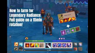 Rotation guide to farm for Legendary Radiance/Dominion/Glory (15min per rotation) on Farever!