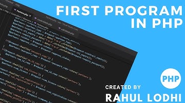 PHP Tutorial #3 - create first program in php