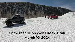 Snow Recovery on Wolf Creek Pass
