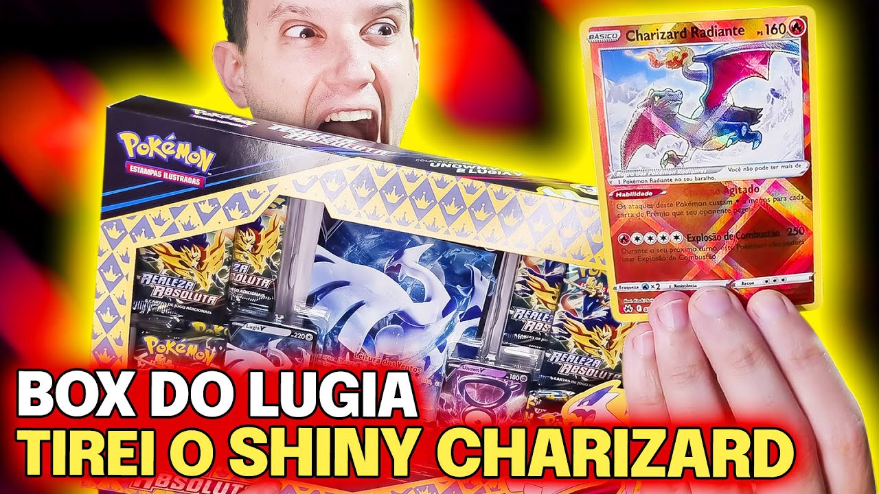 NOVA BOX DO LUGIA! CHARIZARD SHINY | CAPITÃO HUNTER CARTAS TCG