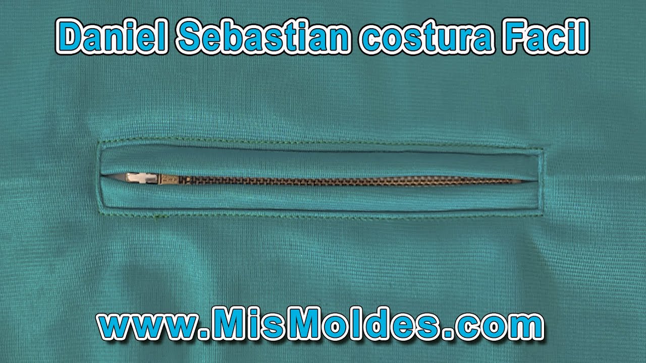 Bolsillo Ojal con Cierre - costura facil