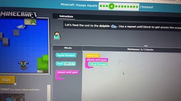 Code.org Minecraft: Voyage Aquatic Puzzle 4