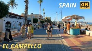 Spain - El Campello - Summer - Walking Tour - 4K