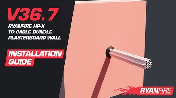 V36.7 Ryanfire HP-X to Cable Bundle through Plasterboard Wall Installation Guide