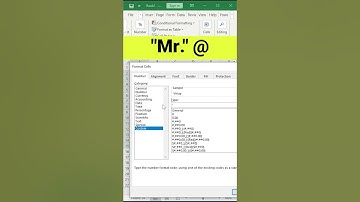 Trick to Add Mr. and Ms. in Name in Excel ✌| MS Excel Tutorial #shorts