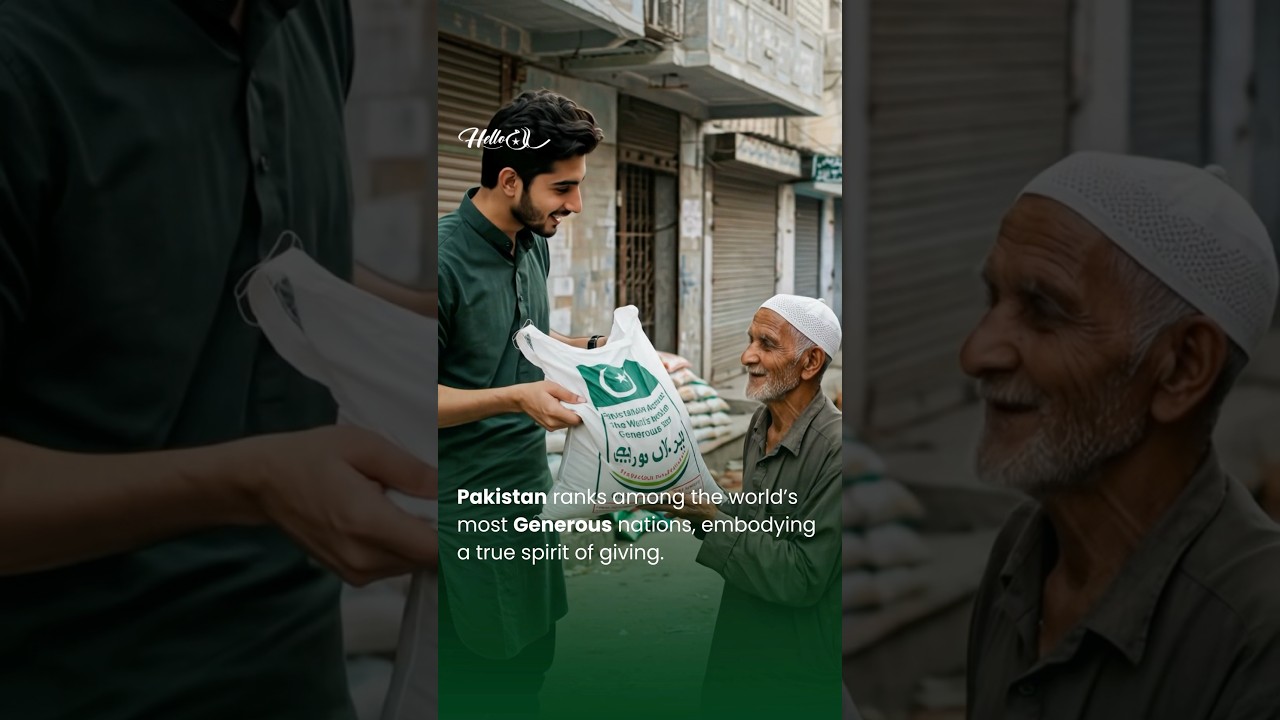 🇵🇰Pakistan ranks 17th in global generosity!Giving is in our DNA