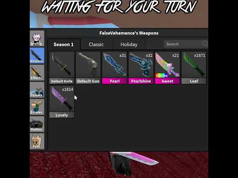 most random mm2 inventory 😭🙏 #roblox #mm2