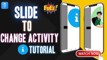 Slide to Change Activity Tutorial | Sketchware Pro | Crazy Developer BD