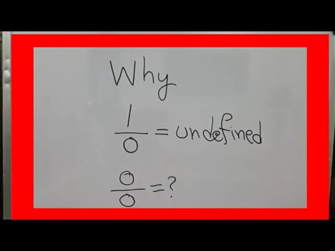 Division by zero| Problem dividing by zero | Why 1/0 is undefined | zero division