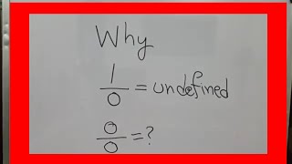 Division by zero| Problem dividing by zero | Why 1/0 is undefined | zero division