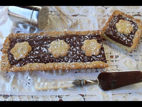 Crostata con farina di farro monococco e crema Pan di Stelle