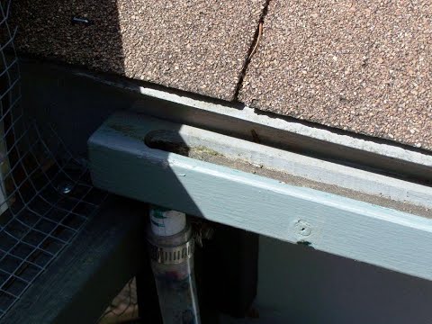 DIY (homemade wood gutters)