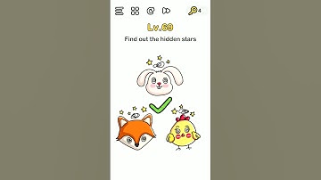 Brain Out Level 69 Find out the hidden stars Answer