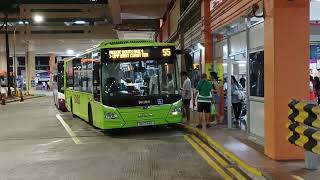 (SBST) SG1764K On Service 55 At Bishan Interchange Boarding