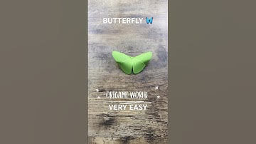 ORIGAMI BUTTERFLY EASY TUTORIAL STEP BY STEP | DIY BUTTERFLY PAPER CRAFT INSTRUCTIONS ORIGAMI WORLD