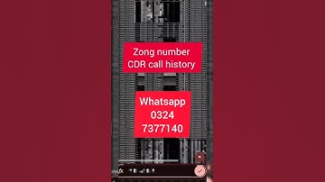 zong Telenor Ufone Jazz Cdr call History|| How to check Cdr call History|| Nadra Tech