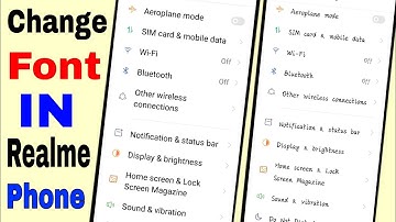 Realme mobile me font kaise change kare।। how to change font style in realme phone