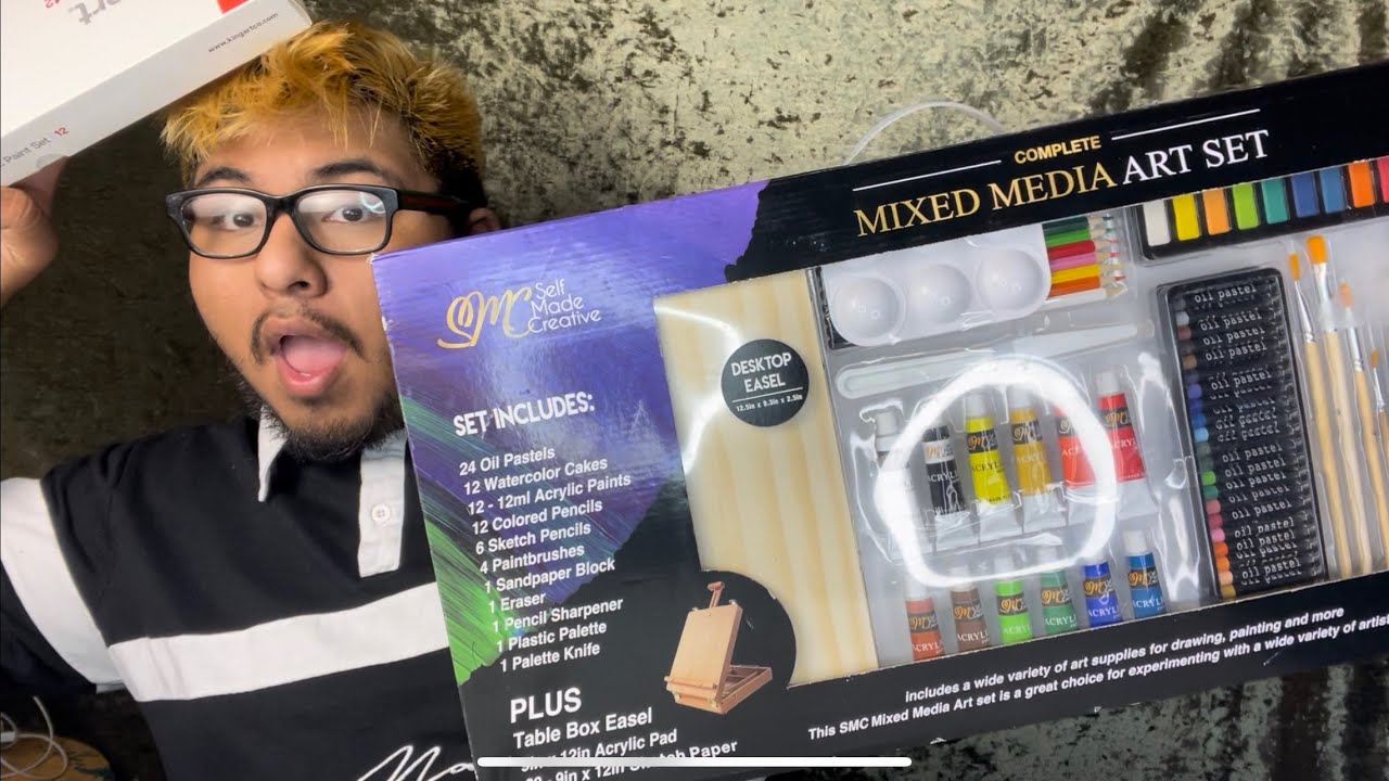 Trying art supplies from Ross YouTube
