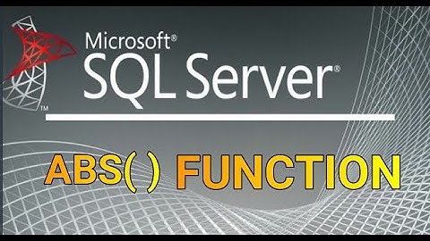 ABS () Function in SQL