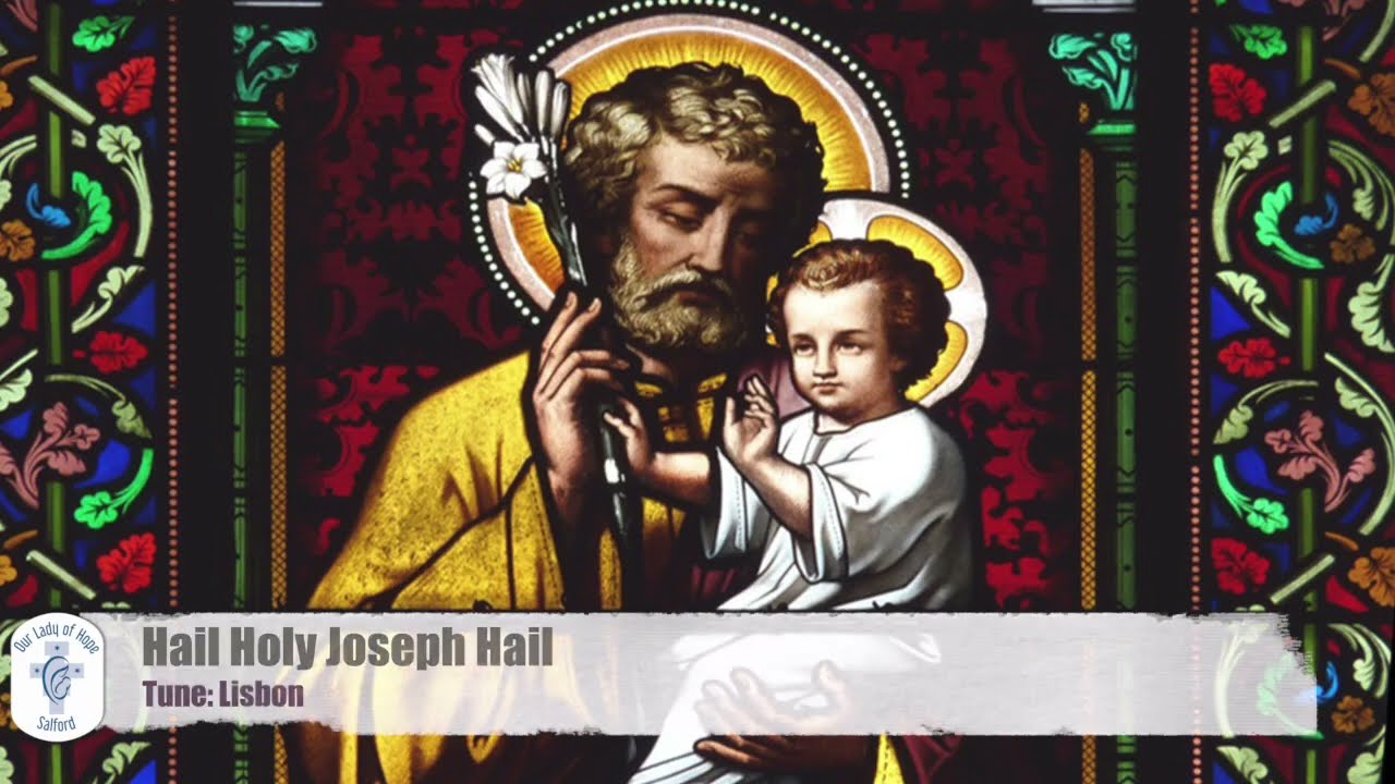 Hail Holy Joseph Hail | LISBON | #hymn #organ #lyrics #stjoseph