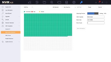 How to Make HDD Bad Sector Detection on NVR GUI 4.0
