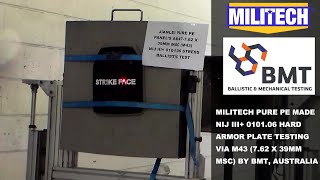 MILITECH PURE PE NIJ III+ BALLISTIC PANEL'S M43 STRESS TESTING screenshot 1