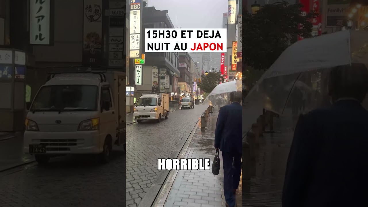 15H30 ET PRESQUE NUIT AU JAPON ! 🇯🇵 #shorts #japon