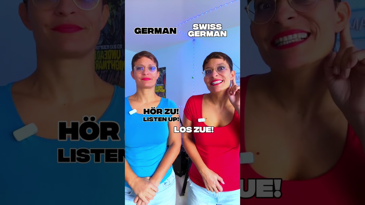 German VS Swiss German - How to give orders 🤭