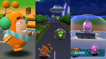 Oddbods Turbo Run - Christmas 🎄Slick vs Alien BOSS Challenge - Android, iOS | Kick Tom