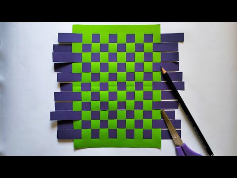 تعلم النسيج الورقي الملون اساسيات النسيج للمبتدئين