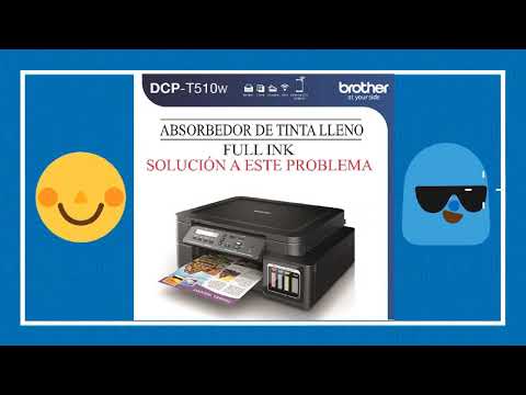Como resolver absorbedor de tinta lleno (Reset Ink absorber) para impresora  Brother T510W - YouTube