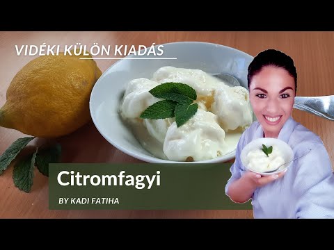 Videó: Joghurt Citromos Gyömbéres Fagylalt