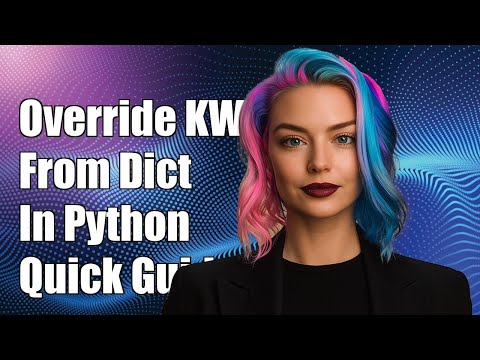 How to Override Keyword Arguments from Unpacked Dictionary in Python