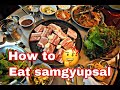 How to eat samgyupsal by Samgyimba Korean Store