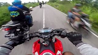 Vlog Papua Ikutan Speeding Cb150R Vs Dtracker 150 Vs New Megapro