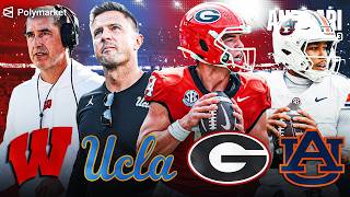 College Football Week 7 PICKS: Wisconsin-UCLA, Auburn-Georgia, Oklahoma St-Houston, Nebraska-Oregon