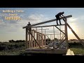 We are building a frame house from wood we are building a shelter for life timelapse
