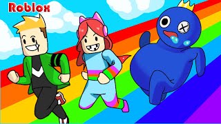 วิ่งแข่งกับเพื่อนซี้สีรุ้ง - Roblox Rainbow Friends Race [vaha555]