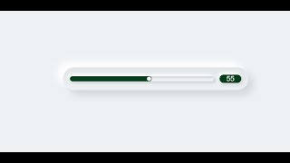 CSS Neumorphism Custom Range Slider using Html CSS & Javascript