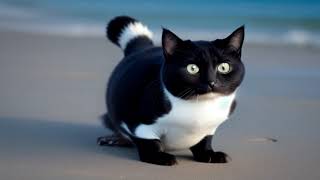 cat with a penguin's head