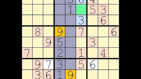 How to Solve Washington Times Sudoku Difficult  22 March, 2024