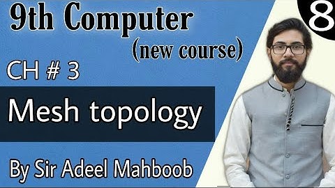 Mesh topology in urdu/hindi | 9th computer new book chapter 3