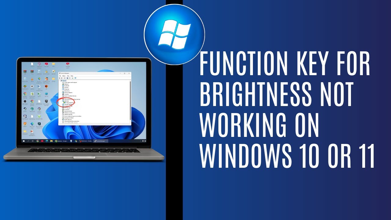 Function Key For Brightness Not Working On Windows 10/11 - YouTube