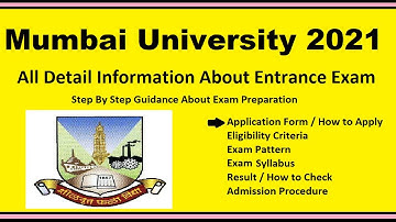 Mumbai University 2021- Notification, Dates, Application, Eligibility, Admit Card, Pattern, Syllabus