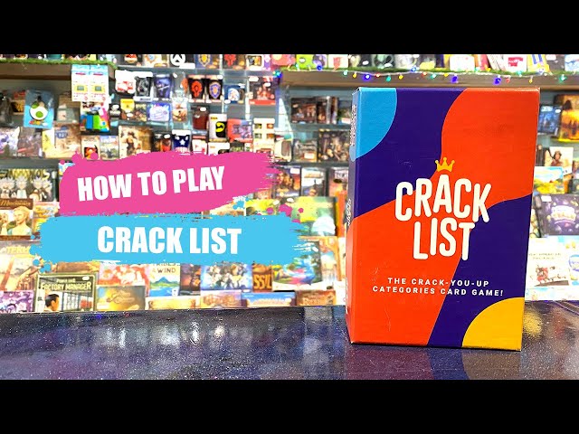 How to Play Crack List, a game where UNO meets Categories! #boardgames